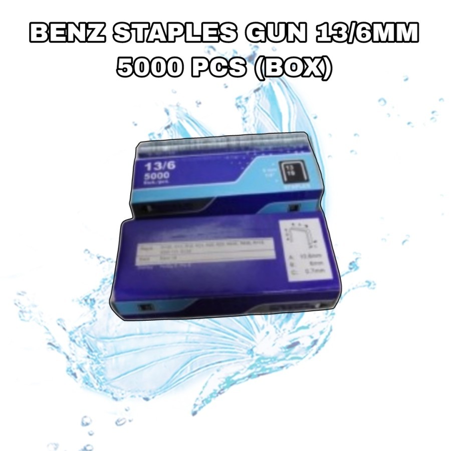 

Benz Staples Gun 13/6 mm 5000 Pcs (Box)