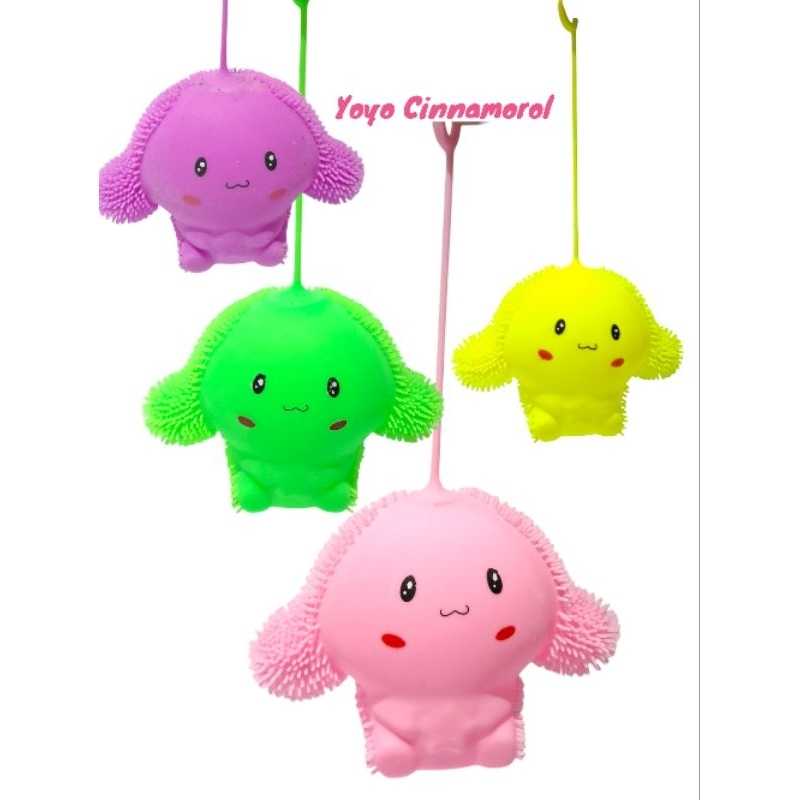 (COD) Mainan Anak Yoyo Cinnamorol Lampu karet / Mainan Anak Yoyo Cinnamoroll Squishy Karet