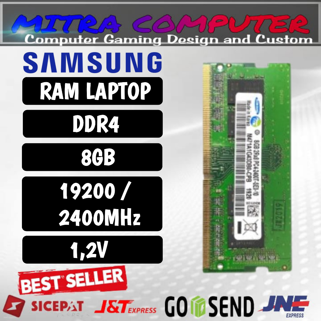RAM LAPTOP SAMSUNG DDR4 8GB 2400 MHz 19200 ORI GAMING RAM NB DDR4 8GB