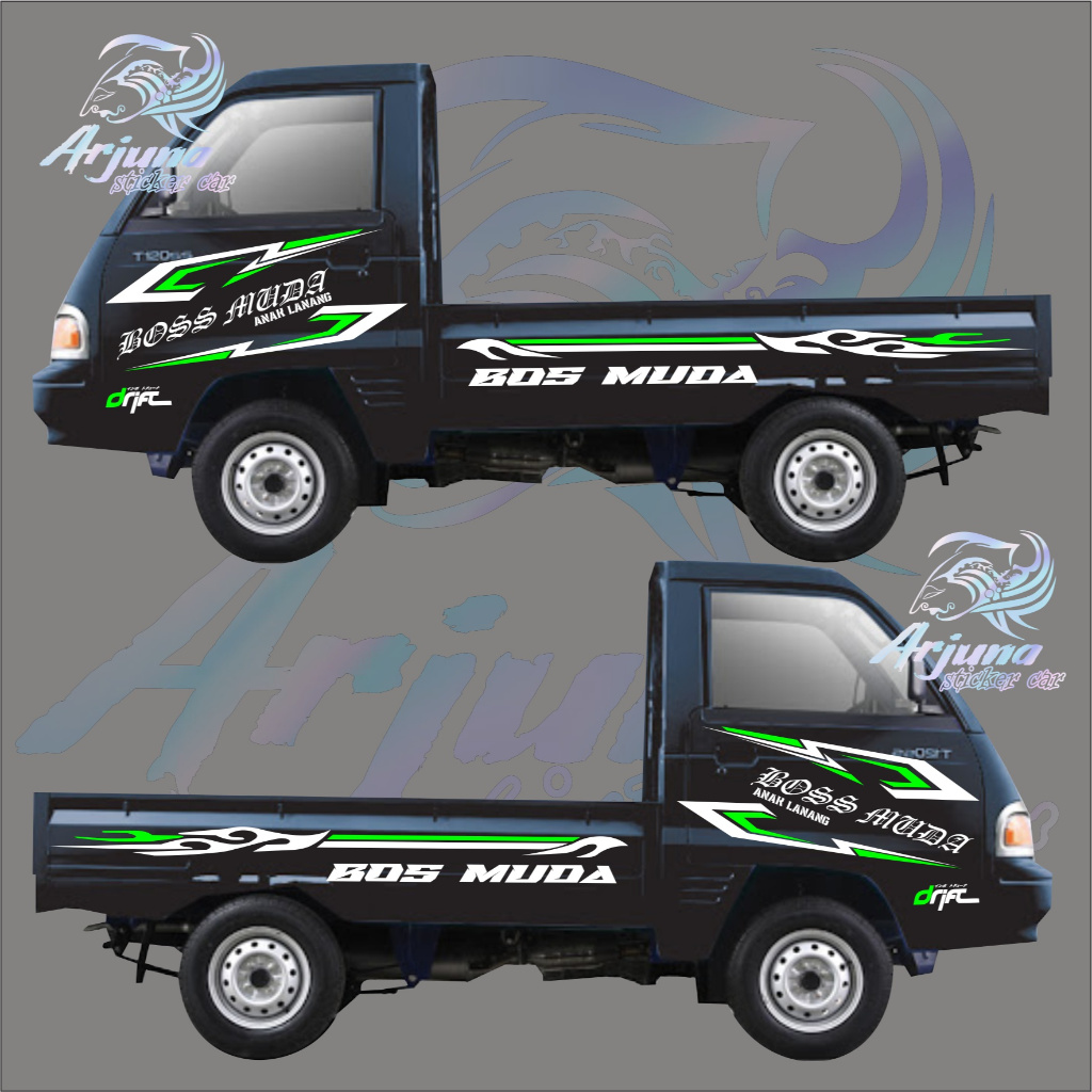 Stiker Mobil Pick Up suzuki futura Stiker Pick Up Colt T 120ss boss muda