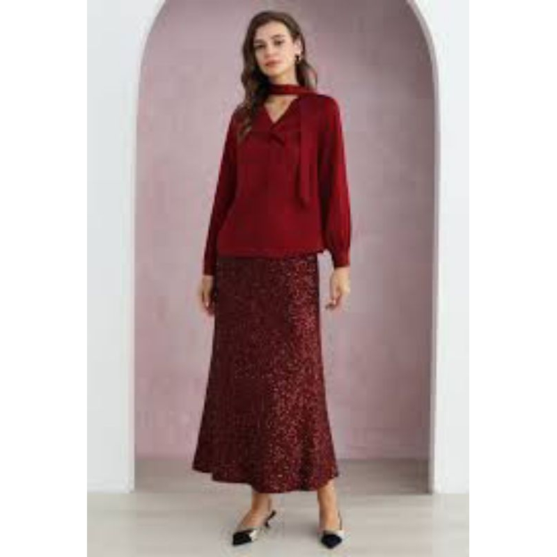 Zalia Sequin Mermaid Skirt