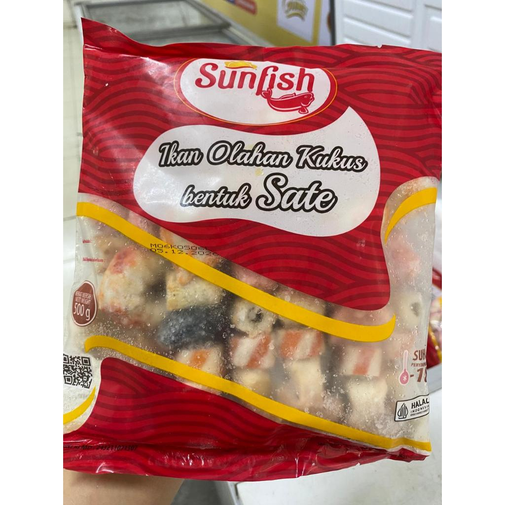 

SUNFISH IKAN OLAHAN KUKUS BENTUK SATE 500GR