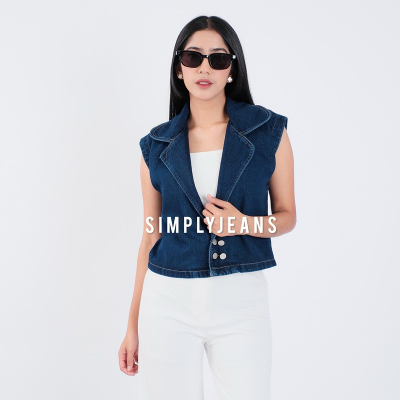 SIMPLYJEANS - Avril Denim Outer Vest Atasan Jeans Wanita
