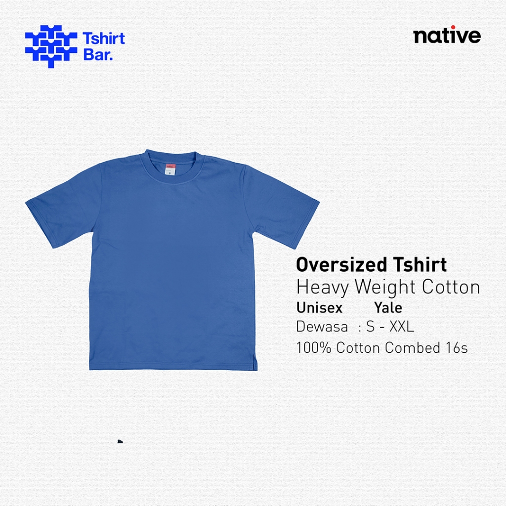 Kaos Oversized Tshirt Heavyweight Cotton 16s YALE