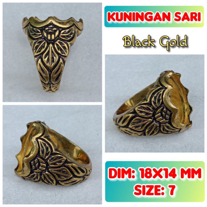 Emban Batu Akik Dan Permata Kuningan Perunggu.15