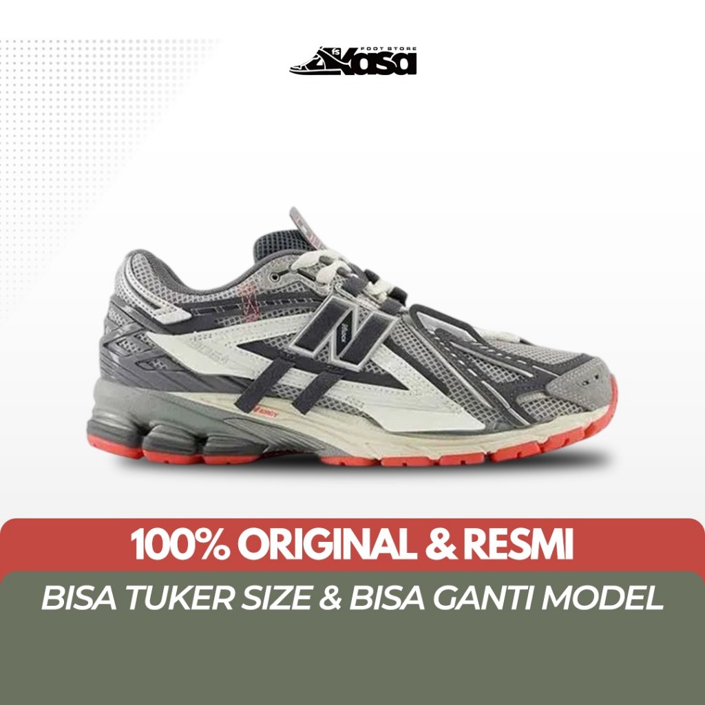 Sepatu Sneakers Pria 1906A 1906 A Slate Grey Drift Red