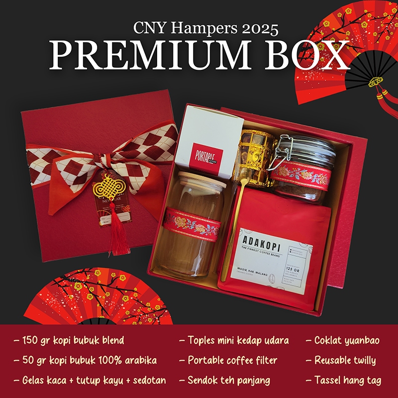 

SIAP KIRIM ADAKOPI Premium Box Coffee Set CNY Imlek Hampers 2025 parcel Set Kopi