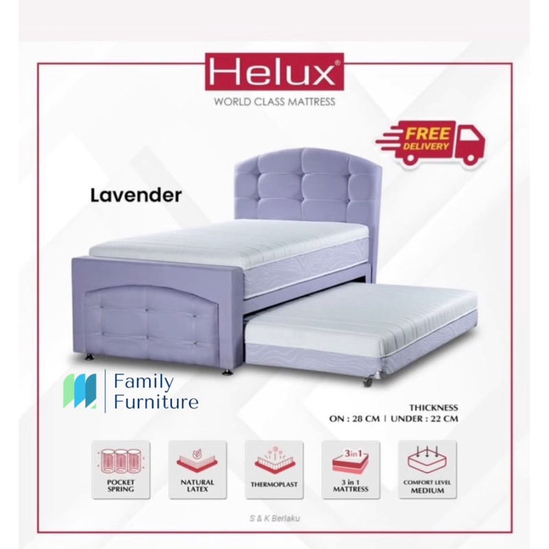 Bed Dorong Helux 2 in 1 Lavender