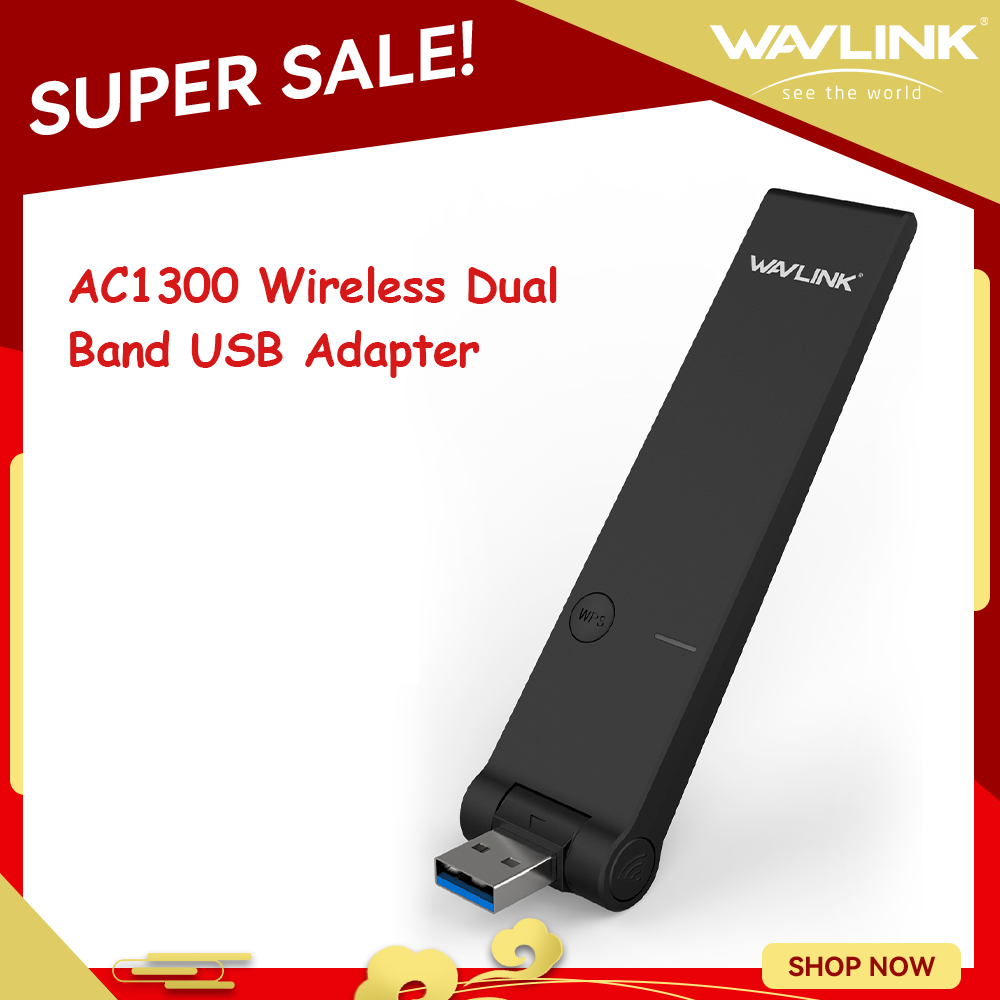 Wavlink AC1300 Wireless Dual Band USB 3.0 Adapter with Included USB Mini Dock / Cradle 3.8ft Cable 8