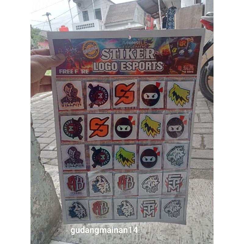 

Sticker Logo Esports Game Lembar Isi 25pc