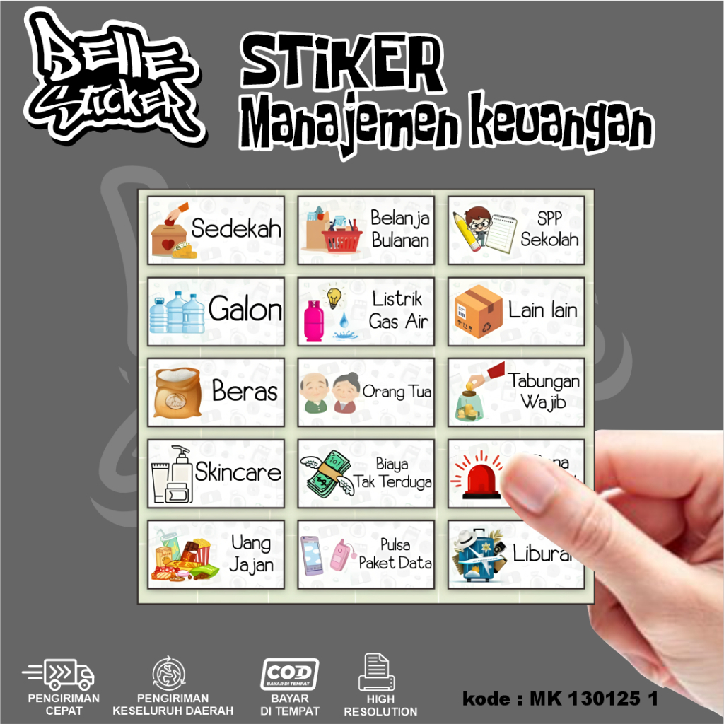 

Stiker Dompet Keuangan Sticker Budgeting Pintar Disiplin