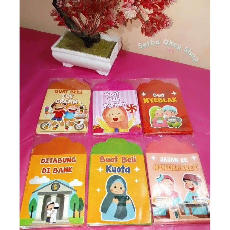 

SOS amplop lebaran medium aesthetic isi 10pcs