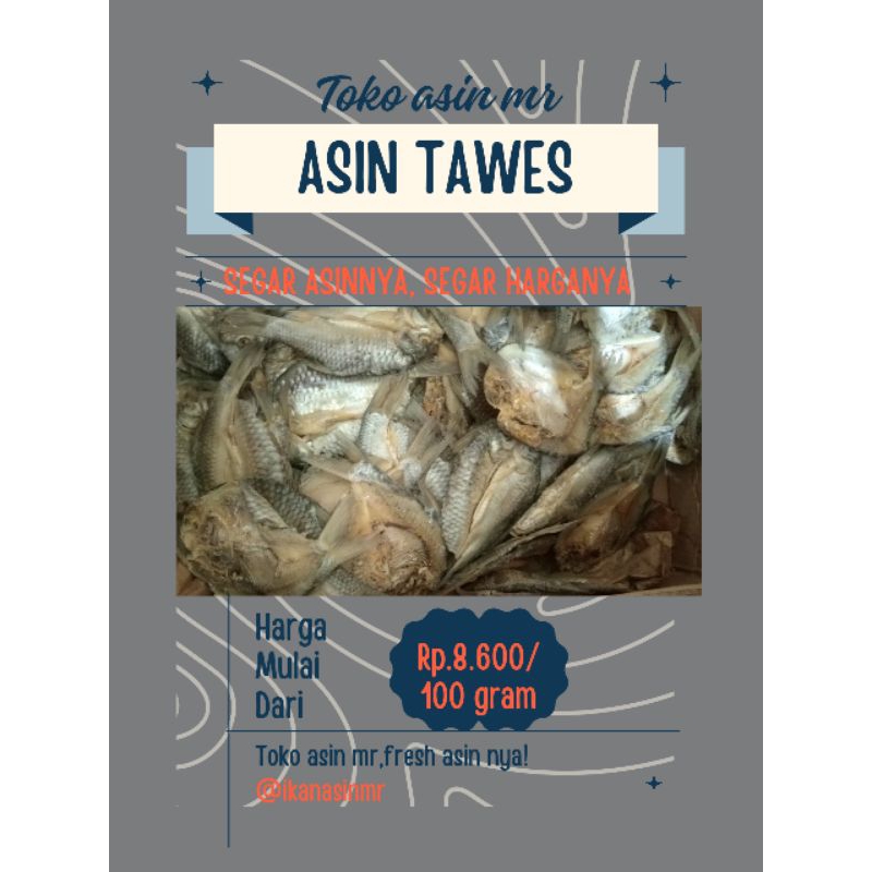 

Ikan Asin Tawes 100/250 gram (Gratis Ongkir)