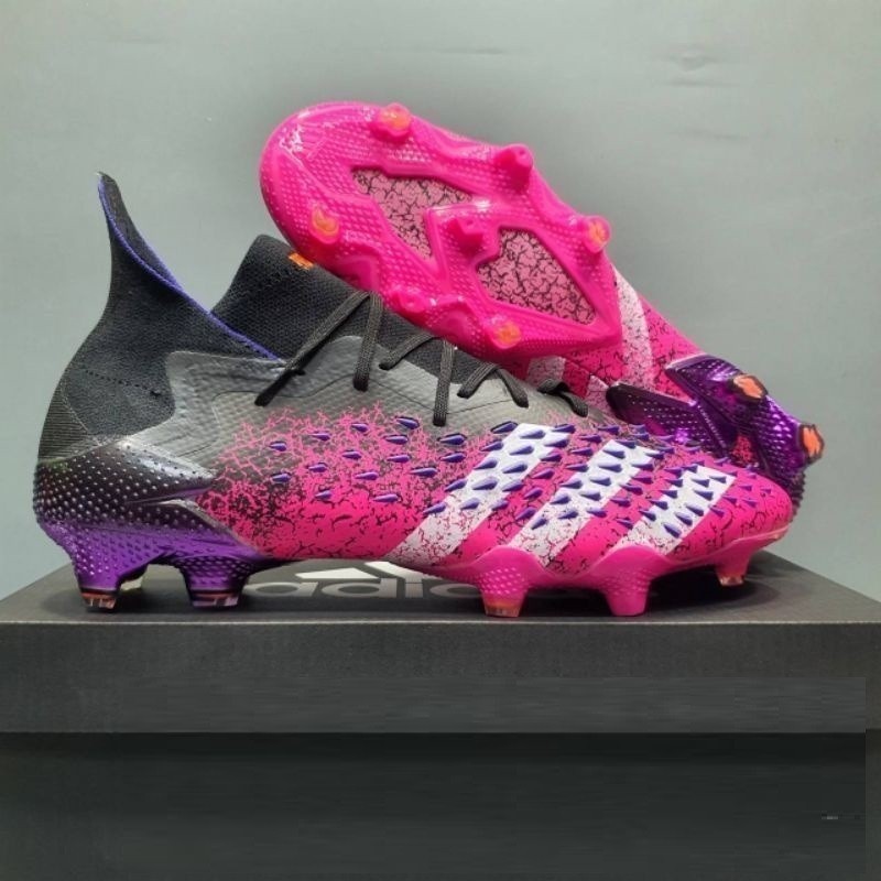 Sepatu Bola Predator Freak + White Grey Red - Sepatu Sepak Bola Adidas Predator