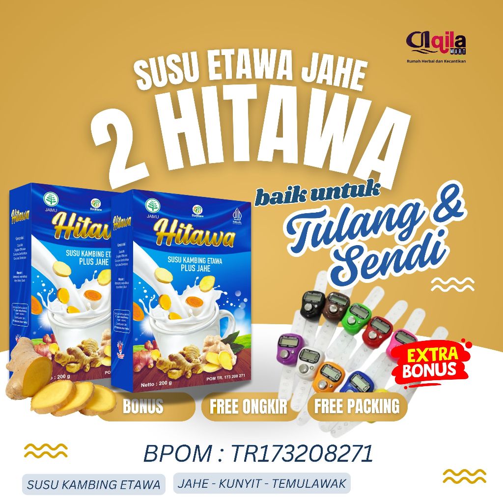 

2 Hitawa Susu Kambing Etawa Plus Jahe Atasi Nyeri Sendi