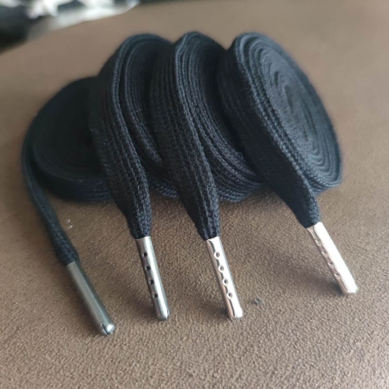 tali sepatu hitam,tali hoodie.tali celana.L 1 cm. original premium