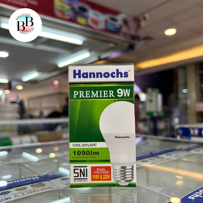 Lampu Bohlam LED Hannochs Premier 9 Watt (Cahaya Putih / 6.500K)