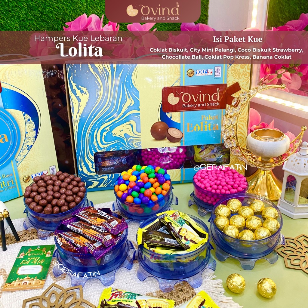 

GERAIFATIN!!! PAKET LOLITA PAKET KUE LEBARAN 2025 / OVINA COKLAT BEST SELLER