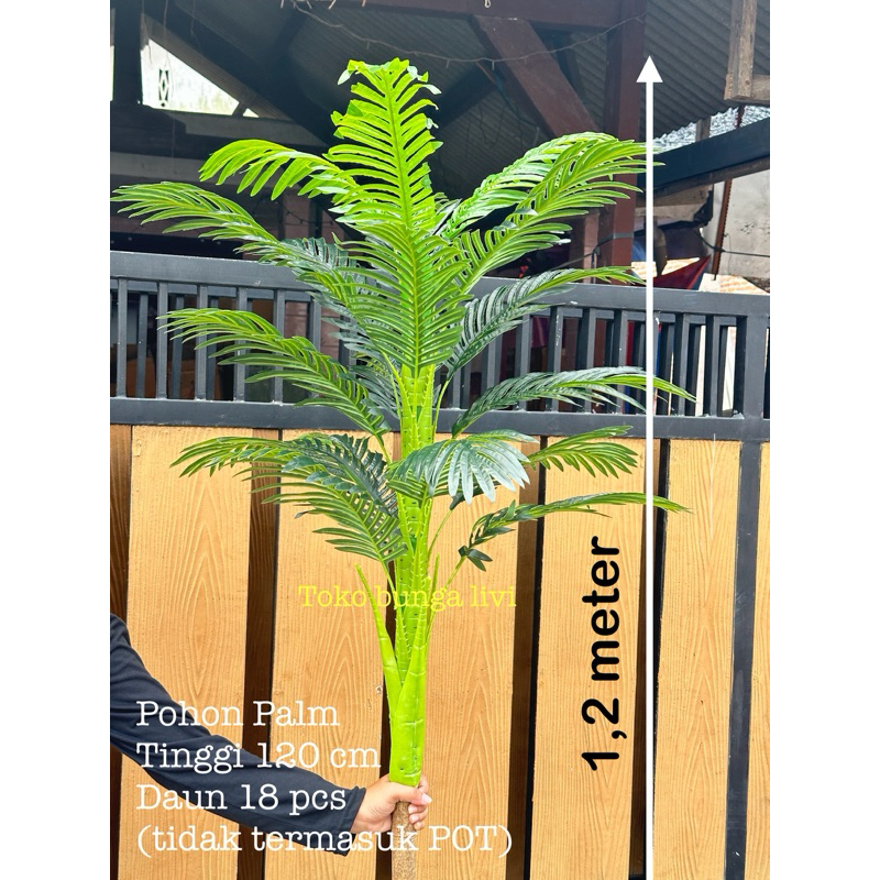 Pohon Palm Pakis Tinggi 160 cm / Pohon Artificial [ TANPA POT ]