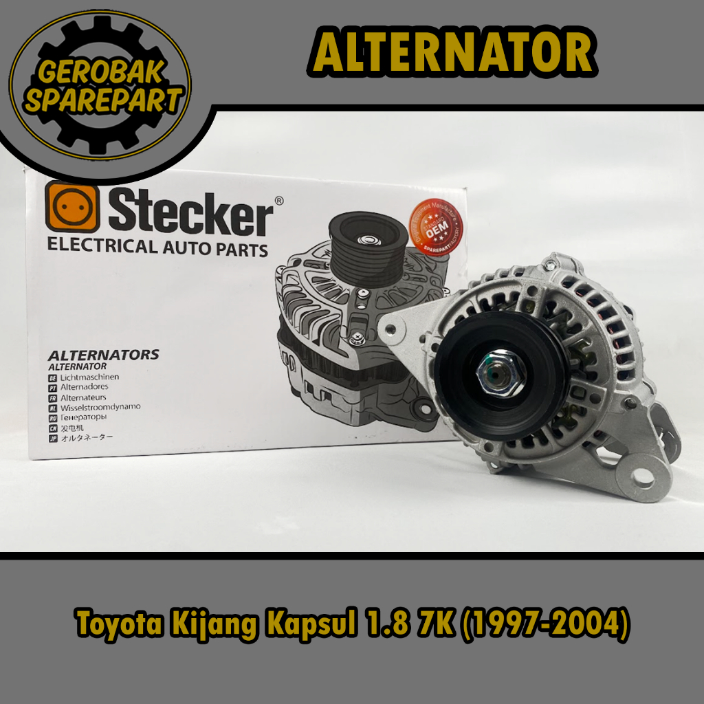 Alternator Dinamo Ampere - Toyota Kijang Kapsul 1.8 7K (1997-2004) Stecker