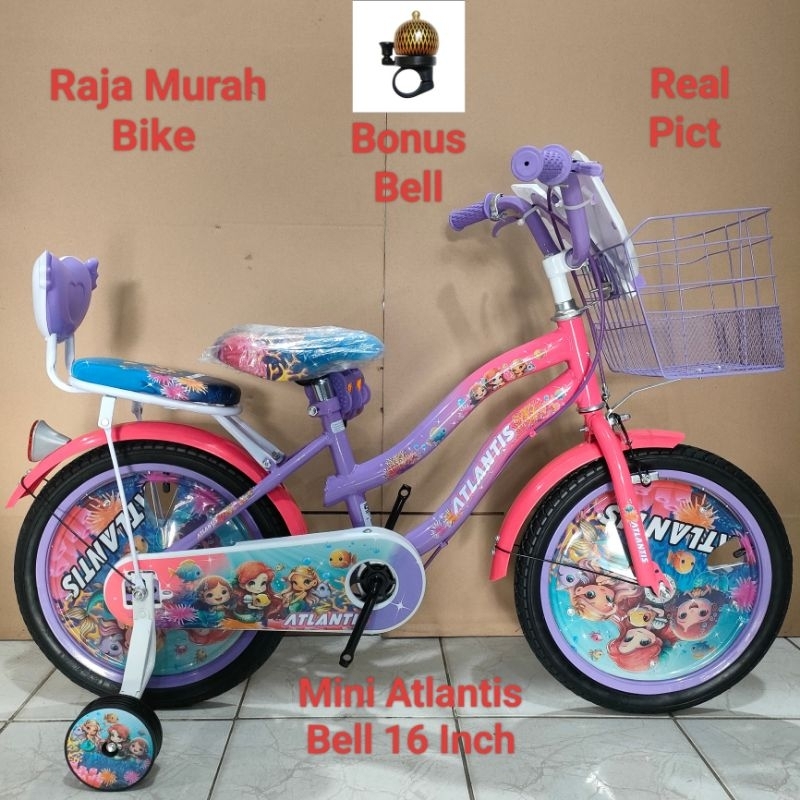 Sepeda Anak Mini Atlantis Bell 16 Inch Sepeda Anak Perempuan Mini 16 Inch Atlantis Bell Musik Lampu