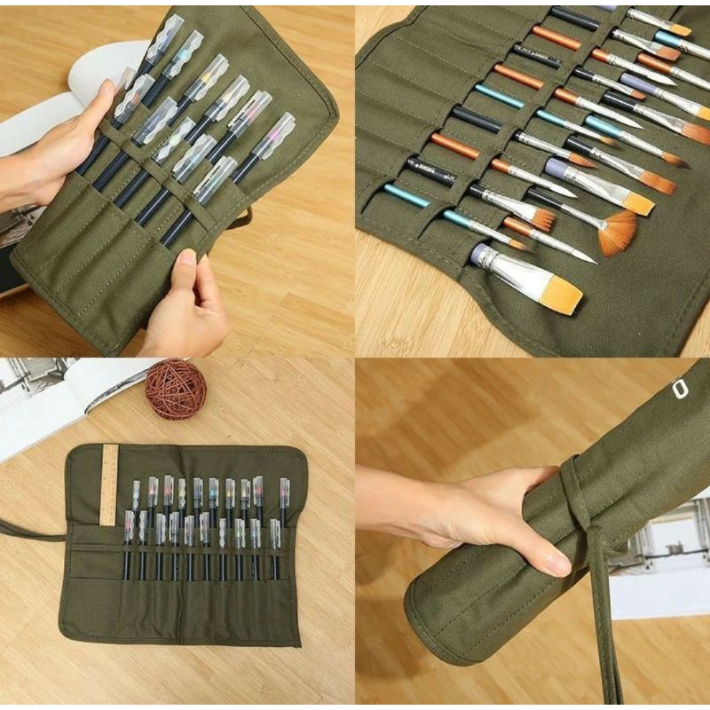 

TAS LUKIS TAS KOAS LUKIS TAS PENSIL WARNA TAS ROLL BAG LUKIS
