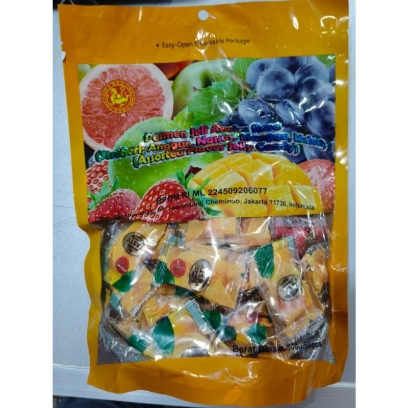 

Permen Jeli Aneka Rasa Buah / Permen Imlek / Permen Jelly / Permen khas Sincia