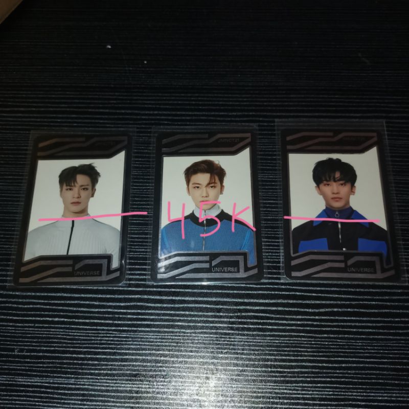 photocard mark, jeno, jaemin UNIVERSE
