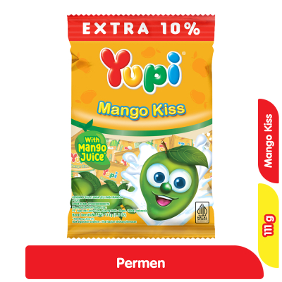 

Yupi Mango Kiss permen jelly 110 gram rasa Mangga