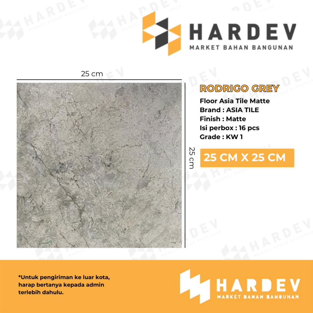 ASIA TILE 25x25 Rodrigo Gray