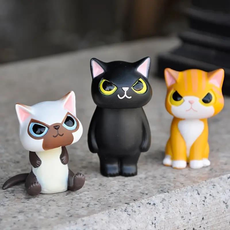 Blind Box Cute Figure Pajangan Lucu Neko DIY Papercraft Cat Ornamen Hewan Two Face Lucu Dakena