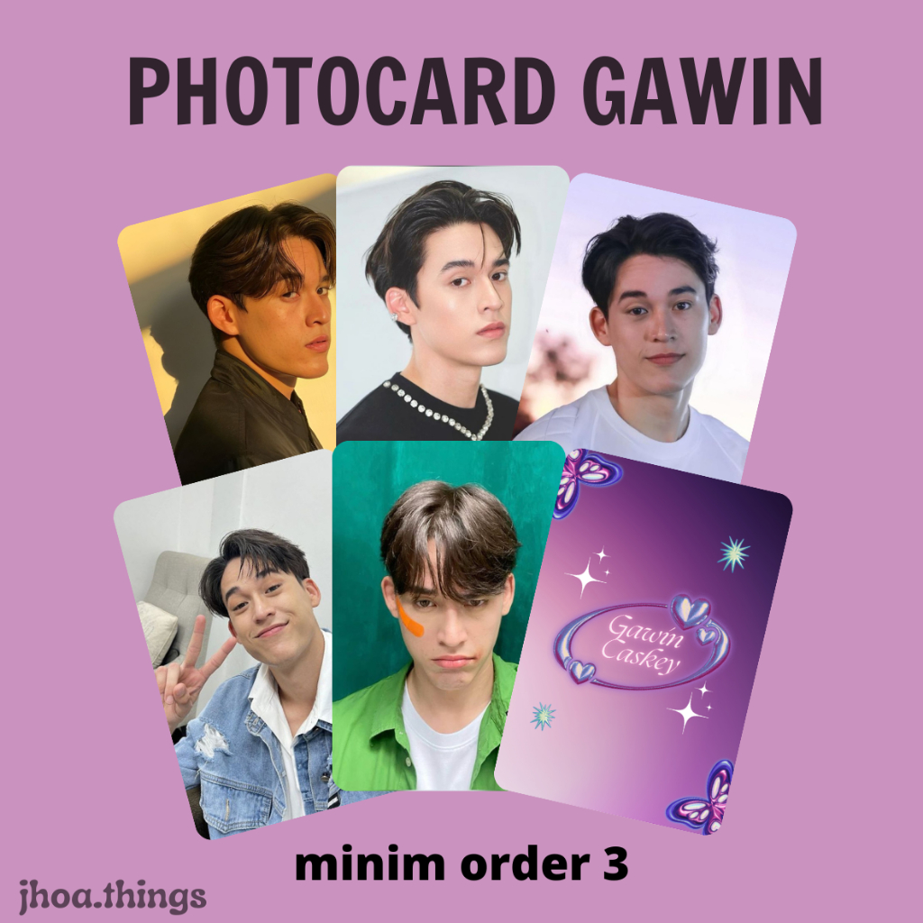 [UNOFFICIAL] PHOTOCARD GAWIN CASKEY THAI ACTOR GMMTV JOSSGAWIN KEYCHAIN MERCH