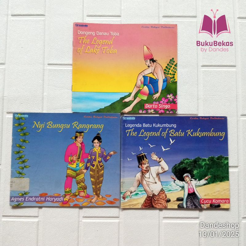 Seri Cerita Rakyat Dwibahasa Grasindo (Pilih Judul) - Buku Cerita Anak Bekas Preloved BILINGUAL