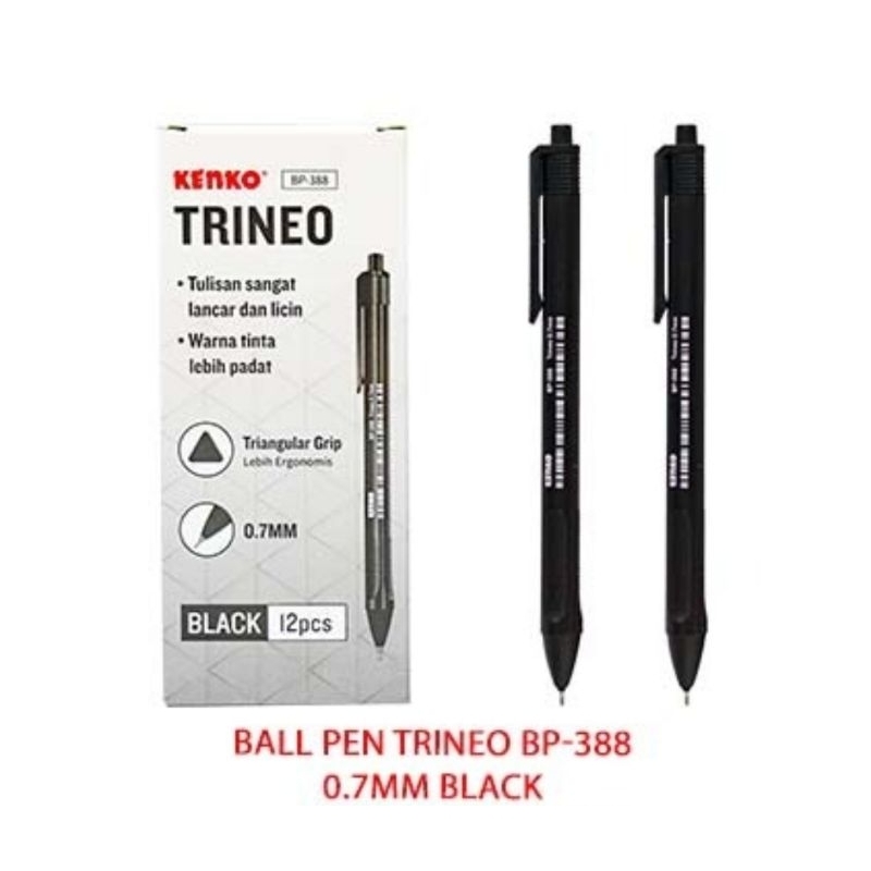 

Kenko Trineo Ball Pen BP-388 Hitam 0.7MM