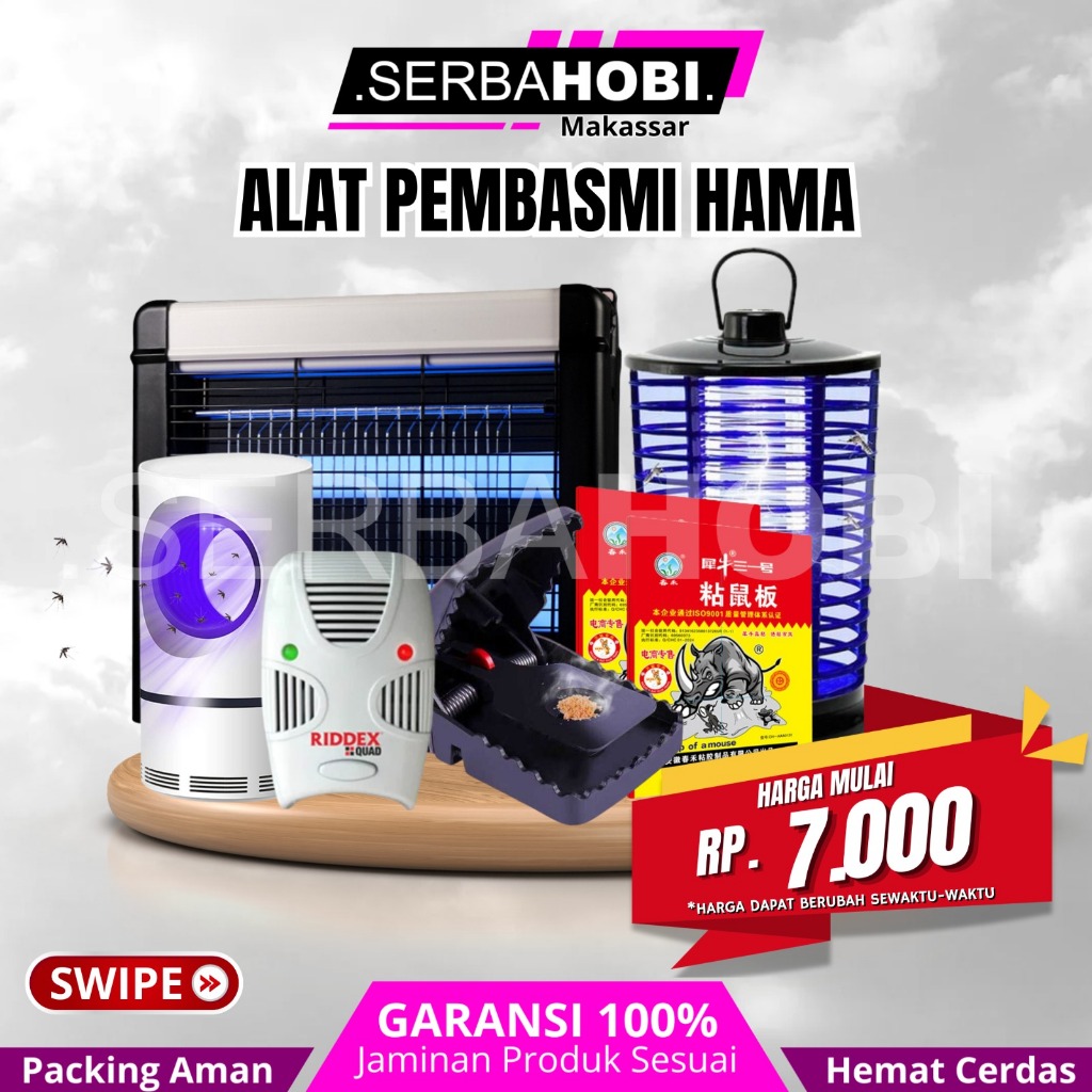 Alat Pembasmi hama / binatang liar / lem tikus / Raket Nyamuk / Lmapu pembasmi Nyamuk