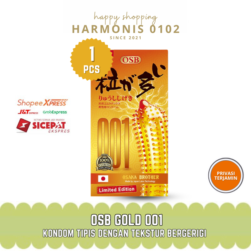 KondomTipis 001 Bergerigi OSB Gold 1 Sachet