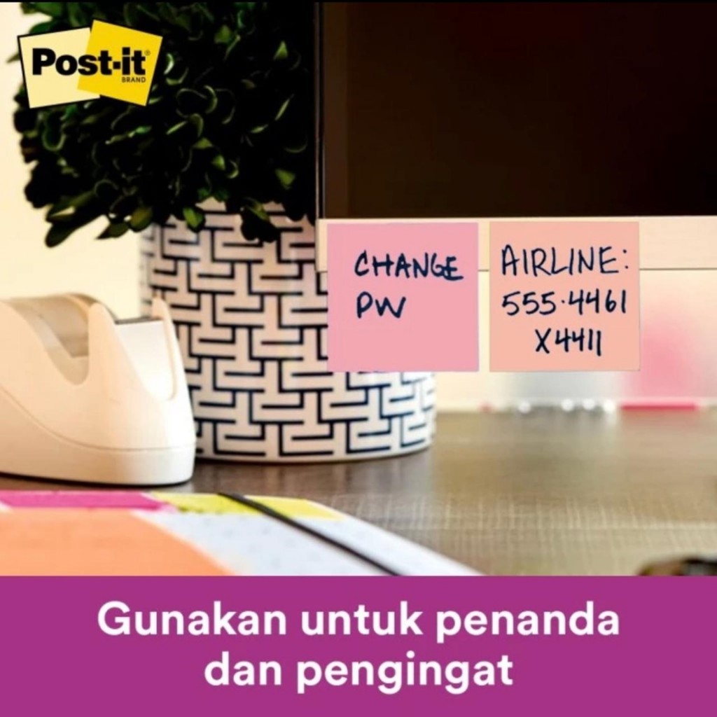 

Ay00! 3M - Post It 654 Warna 76x76mm (3 Warna X 45 Lembar)