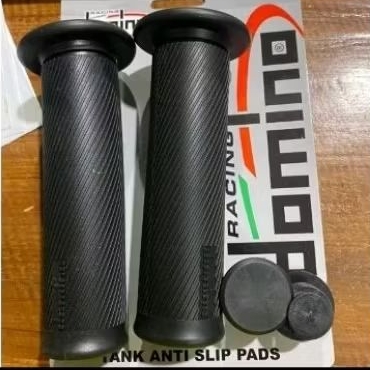 Handgrip Handfat Sepeda Motor Kitaco Polos Grip Domino Bulu Hitam