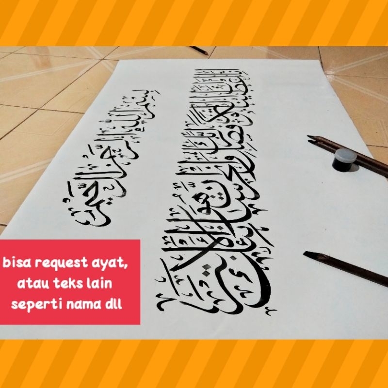 CUSTOM KALIGRAFI ARAB | REQUEST TULISAN | KERTAS MANILA