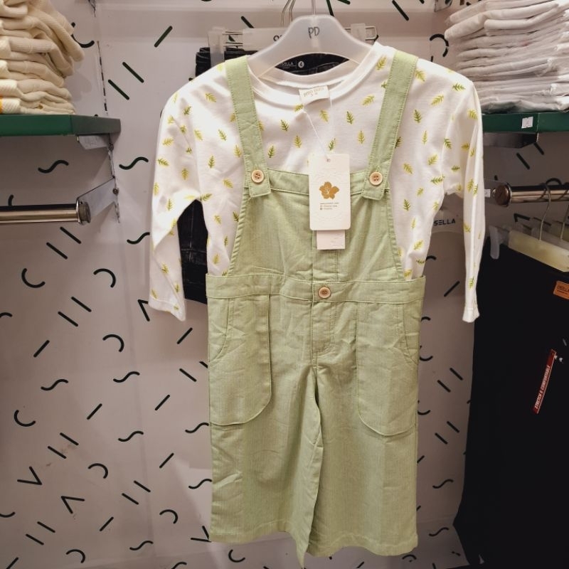 PITO DITO Baju Setelan Overall Anak Perempuan Usia 4-14 Tahun Original