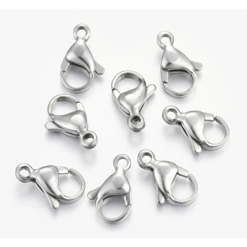 Kokot Udang Kait Lobster Stainless Steel Pengait Kalung Konektor Murah