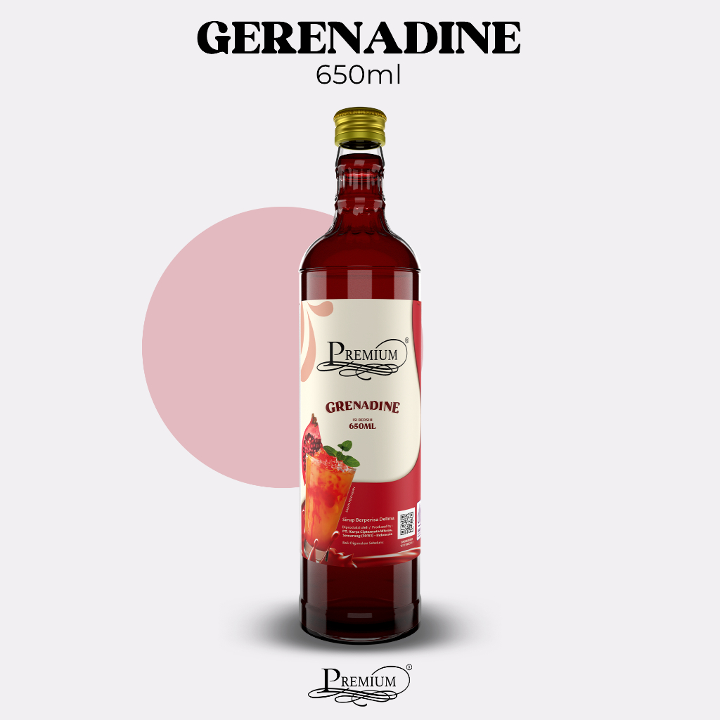 

Premium Syrup - Grenadine 650ml (Minuman Sirup untuk HORECA)