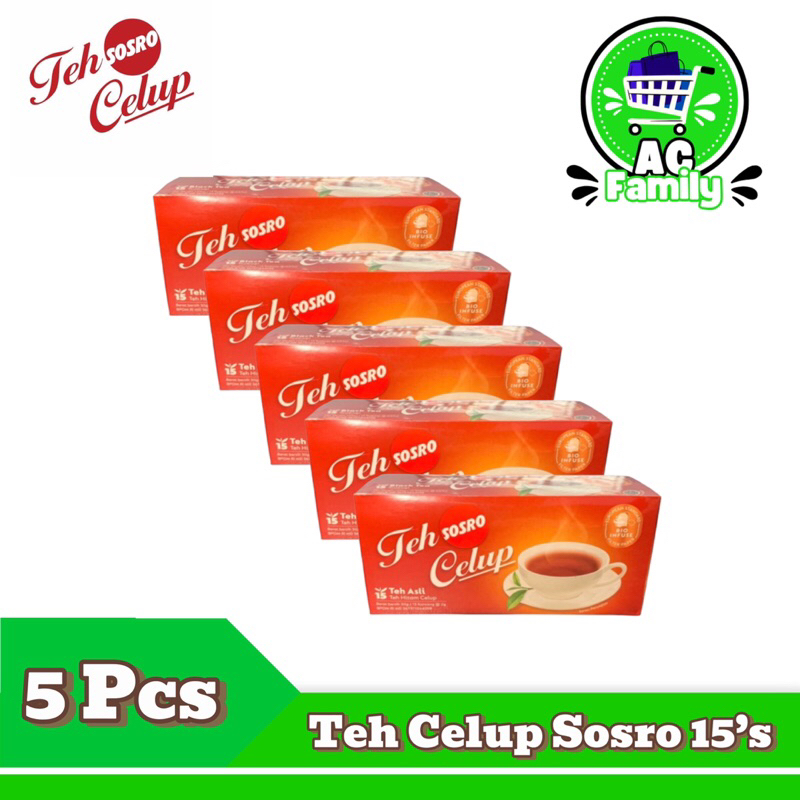 

Teh Celup Sosro Isi 15’s x 1-5 pcs
