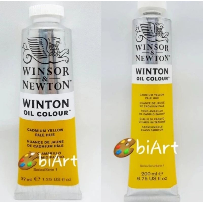 

Cat Minyak Winton Oil Colour 200ml / 37ml Cadmium Yellow Pale Hue Winsor & Newton