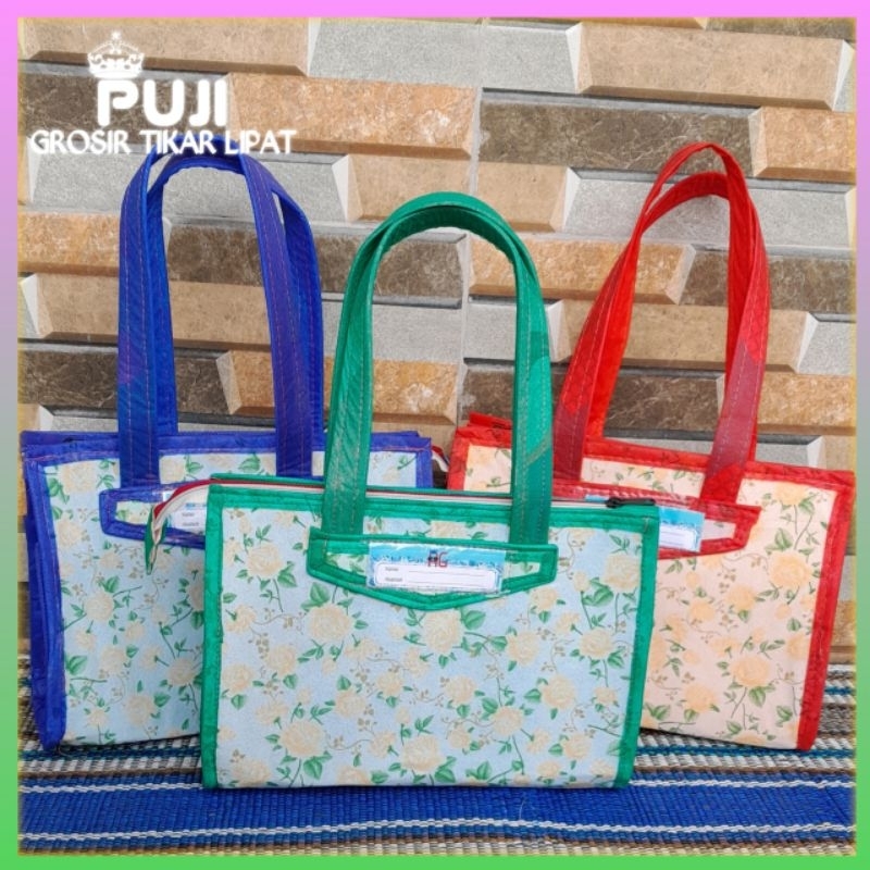 

Tas Hajatan Kain Motif Bunga Ukuran Mini (Muat 3Kg) / Tas Buwuh Murah / Tas Serbaguna / Tas Souvenir