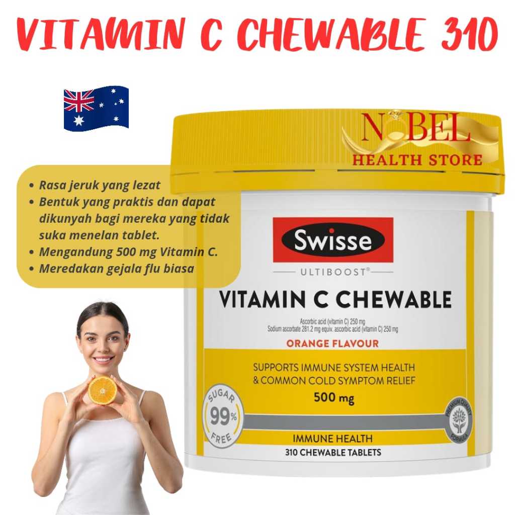 Swisse Vitamin C 500mg 310 Chewable Tablets
