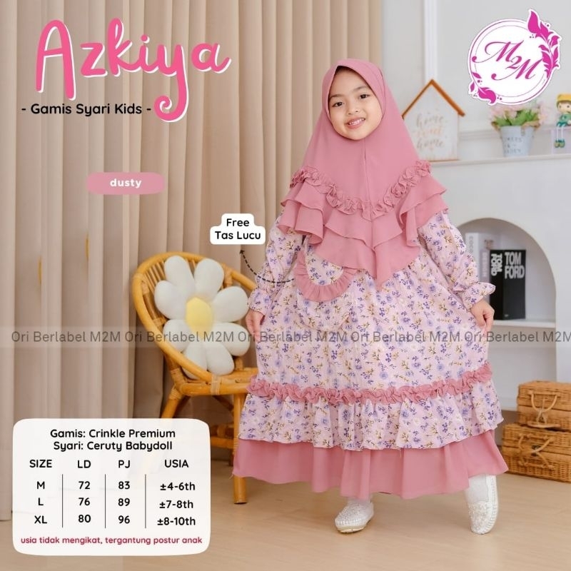 Azkia Gamis By M2M || Gamis Anak