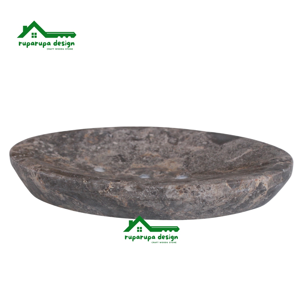 Tempat Sabun Batang Marble Oval | Tempat Sabun Marmer | Tempat Sabun Hotel Marmer Model Oval JUMBO