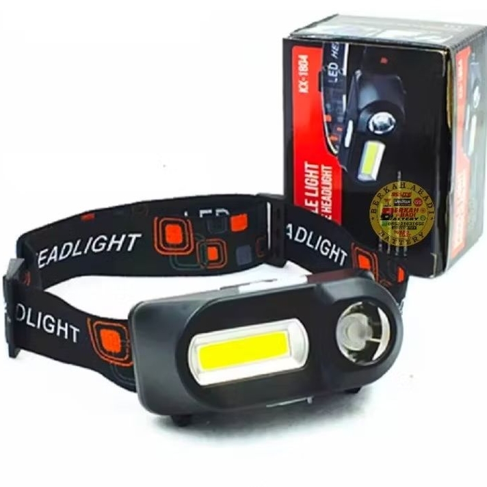 Senter kepala LED + battery 18650
