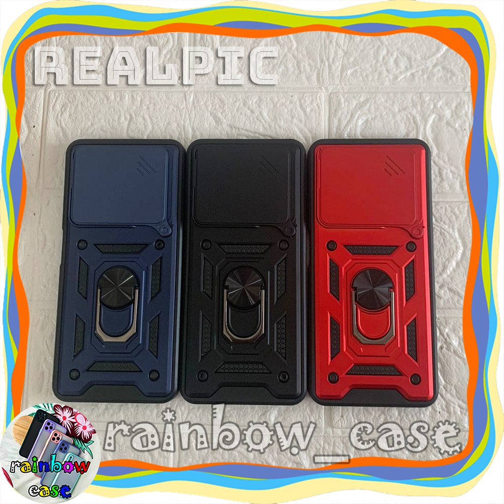REALME C61 / C63 CASE TRANSFORMER 2 IN 1 SLIDE CAMERA RINGSTAND